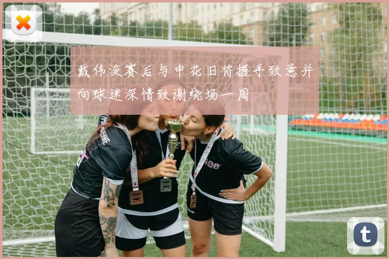 戴伟浚赛后与申花旧将握手致意并向球迷深情致谢绕场一周